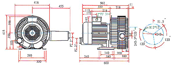 Side Channel Blower HB-6346