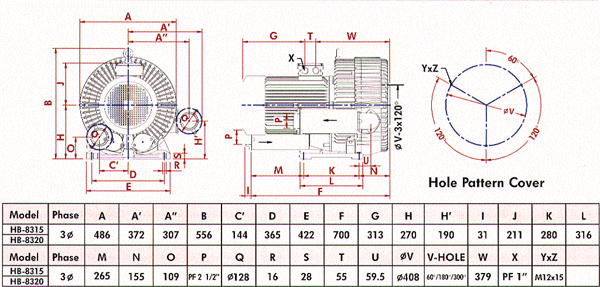 Side Channel Blower HB-8315